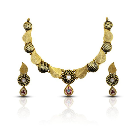 Elegant Gold-Plated Necklace Set for Women
