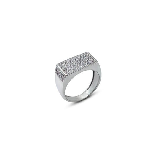 Classic Elegance Men's Silver Ring