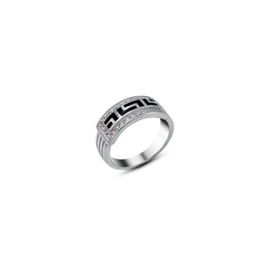 Bold Luxury Men's Silver Ring