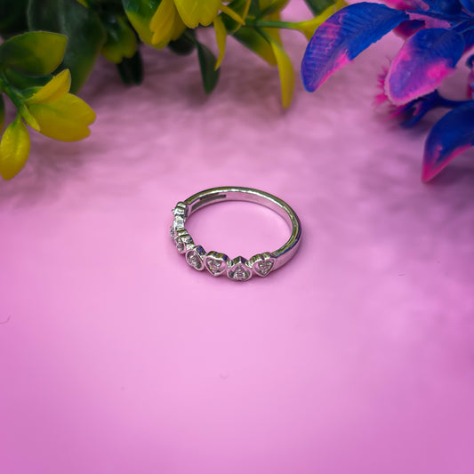 Moonlit Grace Silver Ring for Women