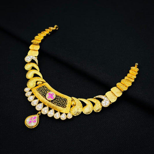 Stylish Gold Plated Necklace Set for Women