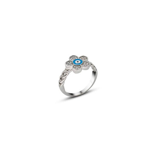 Silver Ring with a Touch of Luxury