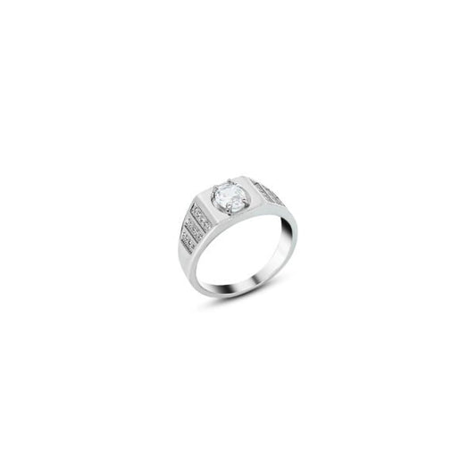 Ironclad Elegance Classic Silver Ring