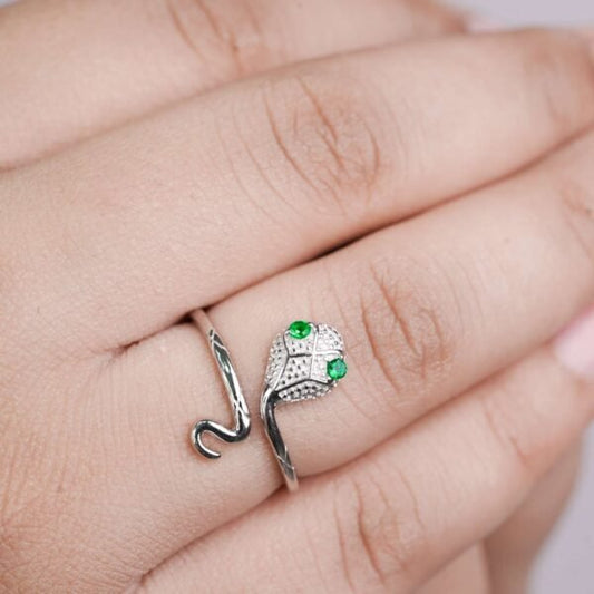Sterling Silver Exclusive "Nagin" Snake Design Ring for Girls