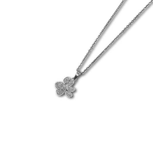 Silver Moon Aura Pendant Necklace