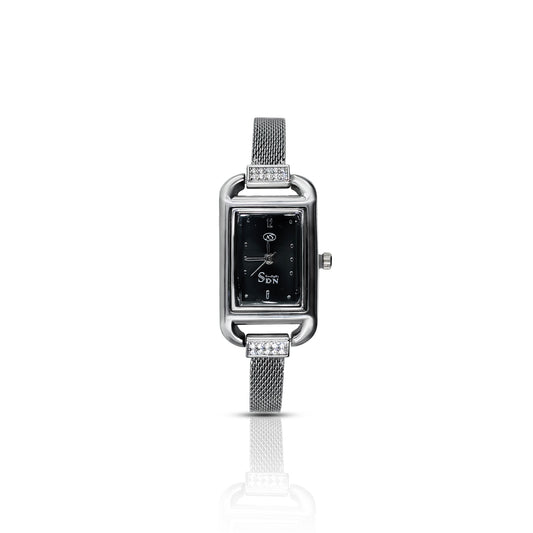 Silverglow Crystal Accent Watch