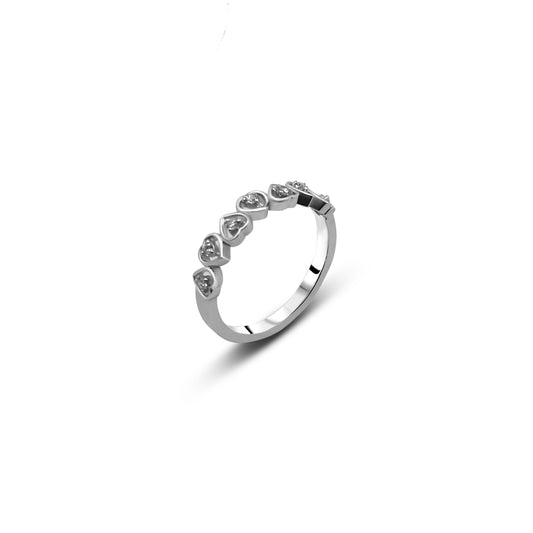 Moonlit Grace Silver Ring for Women