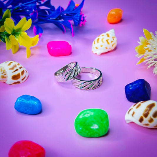 Perfectly Matched Silver Rings for Couples