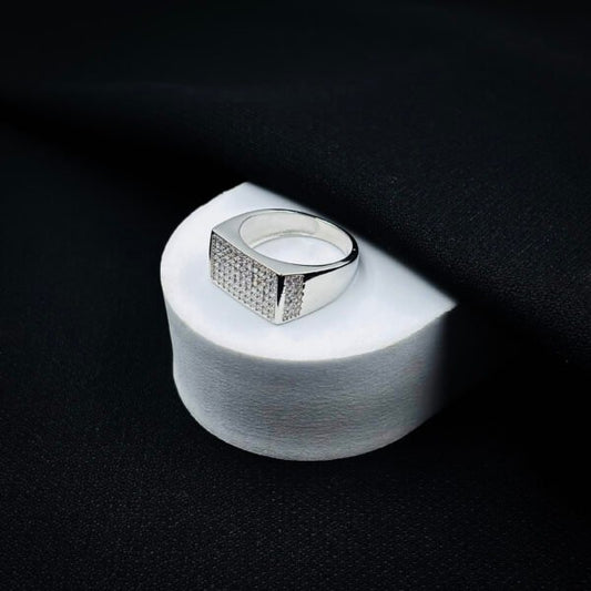 Classic Elegance Men's Silver Ring