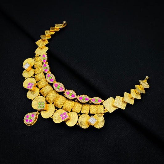 Luxury Gold-Plated Necklace Set for Woman