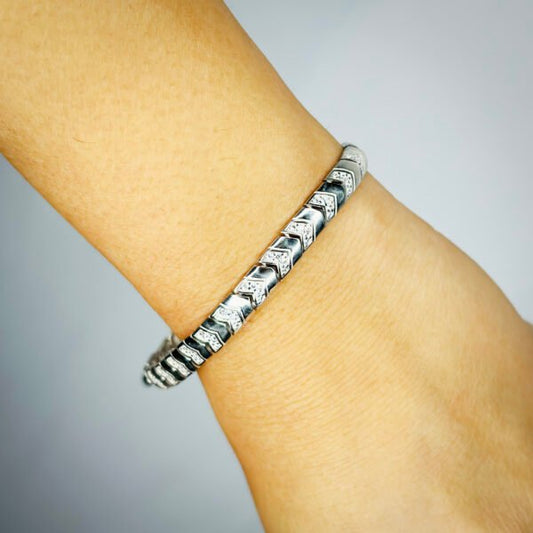 Vintage Stylish "Sterling Magic" Women's Bracelet