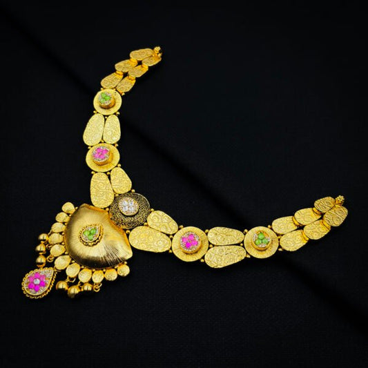 Exquisite Gold-Plated Necklace Set for Elegant Evenings For Women