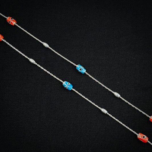 The Silver Symphony Anklet for the Modern Muse