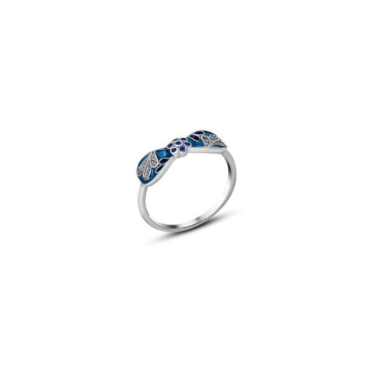 The Serene Circle Womens Silver Rings