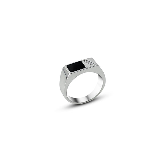 Glacier Ridge Hammered Ring