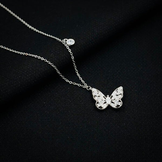 Eternal Spark Silver Gemstone Necklace