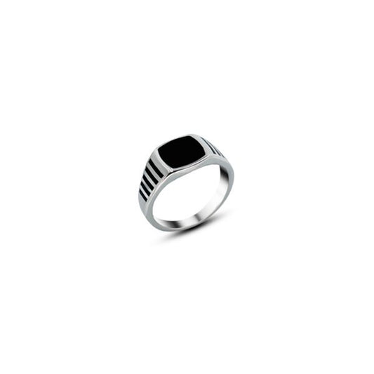 Dashing Edge Silver Ring for Men