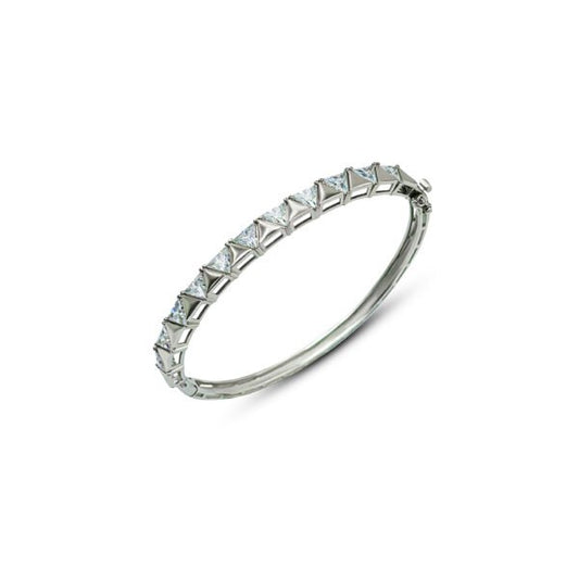 Unique "Striker" Triangle-cut CZ Kada for Women