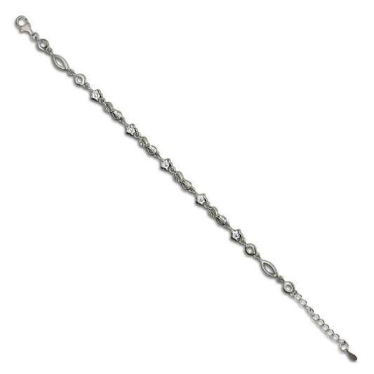 Silver Attractive "Infinite Love" Charms Bracelet