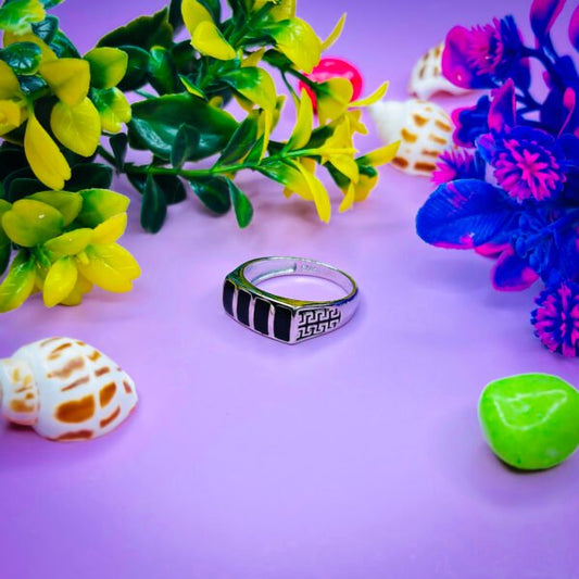 Fearless Warrior Silver Ring for Men