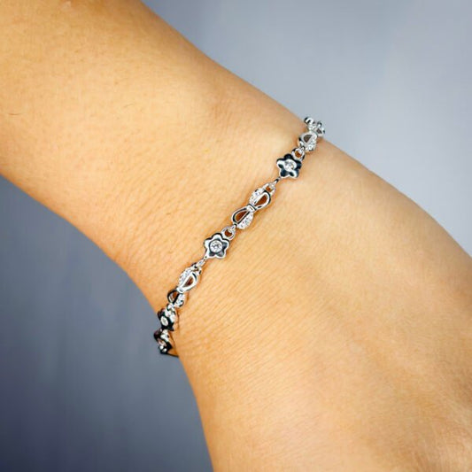 Silver Attractive "Infinite Love" Charms Bracelet