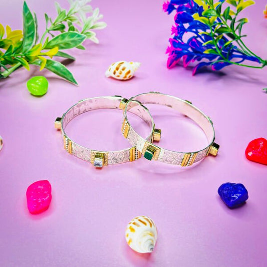 Beautifully Crafted Silver Bangles for Women
