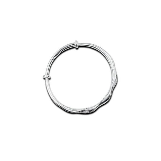 Classic 999 Baby Silver Bangles with a Rainbow Twist