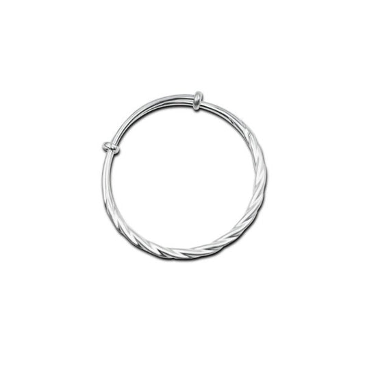 Radiant 999 Baby Silver Bangles with Rainbow Charm