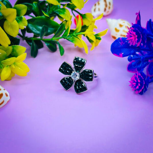 Celestial Glow Silver Ring for Women