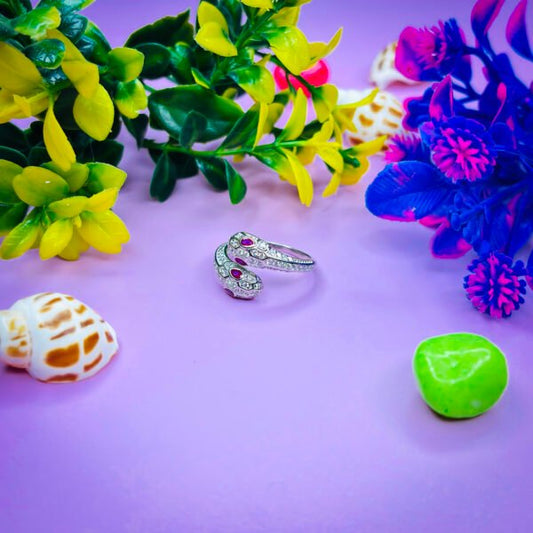 Luxe Serenity Silver Ring for Women