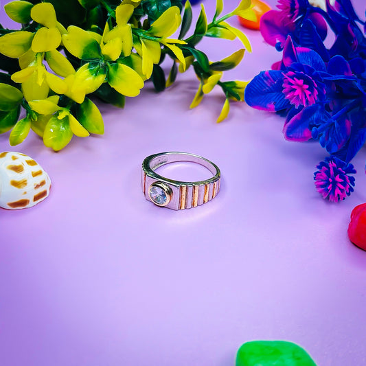 Nightfall Matte Silver Ring