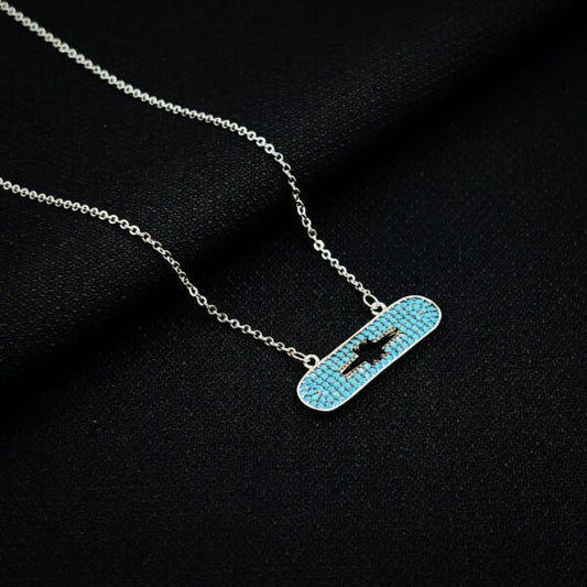 Radiant Bloom Silver Pendant Necklace