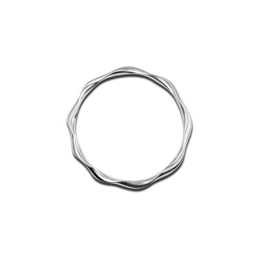 Playful 999 Baby Rainbow Silver Bangles for Little Stars