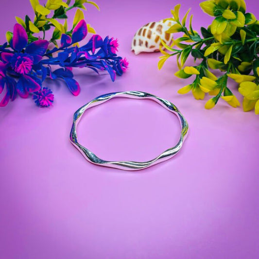 Playful 999 Baby Rainbow Silver Bangles for Little Stars