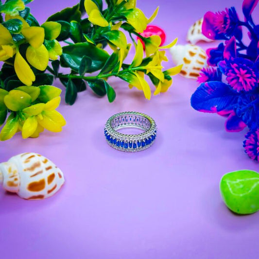 Ethereal Glow Silver Ring for Women
