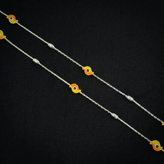 Moonlit Silver Anklet for Radiant Souls