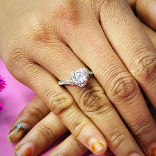 Antique Love Tornado Solitaire CZ Women's Ring