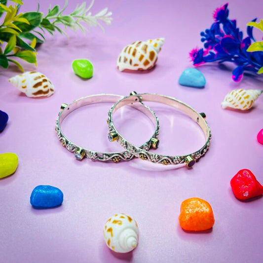 Intricate Silver Bangles for a Feminine Touch