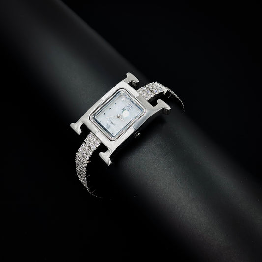 Crystal Radiance – Diamond Accented Silver Watch