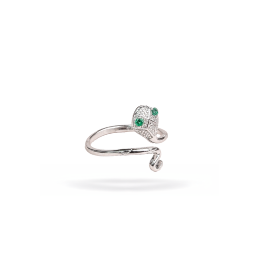 Sterling Silver Exclusive "Nagin" Snake Design Ring for Girls