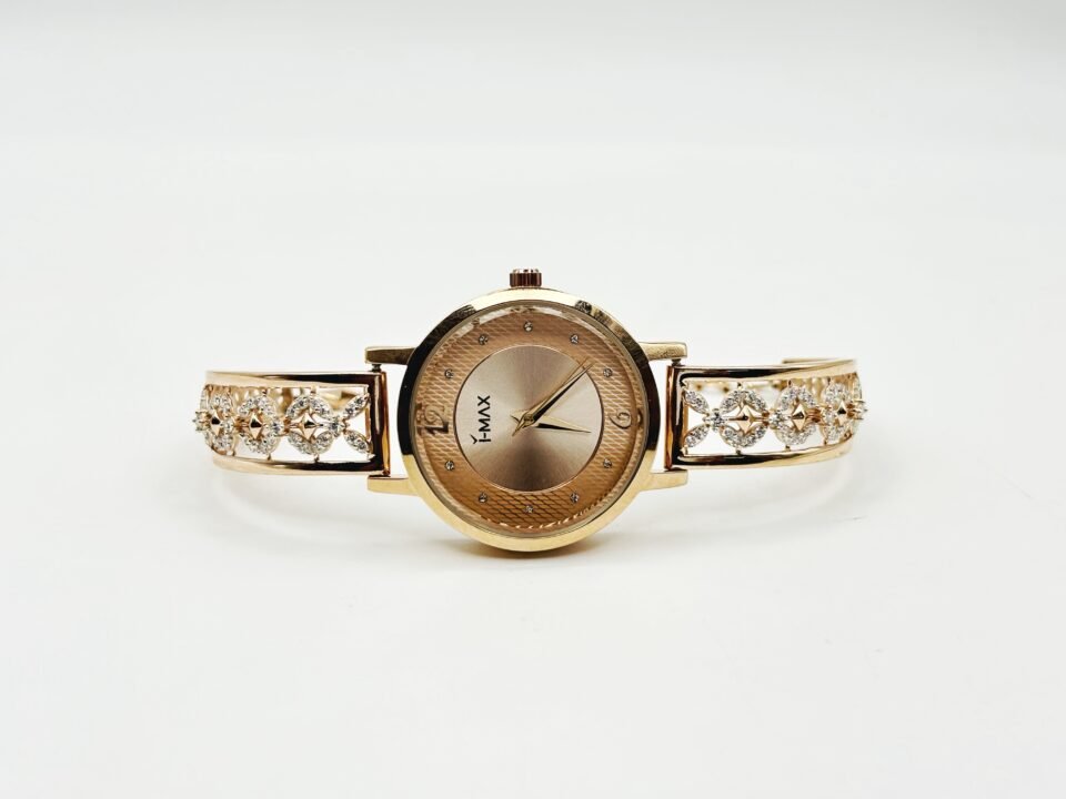 Adjustable Strap Silver Rose Gold Plated Watch for Women
