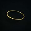 Minimalist Gold Plated Slim Silver Kada for Him - Image 3