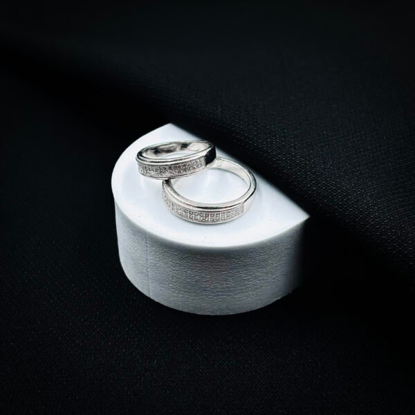 Matching Silver Rings for Couples with a Touch of Love - Image 3