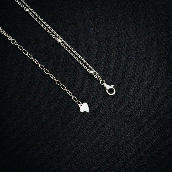 Silver Serenity Minimalist Pendant Necklace - Image 3