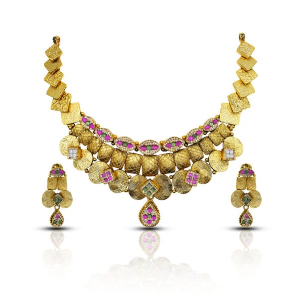 Luxury Gold-Plated Necklace Set for Woman