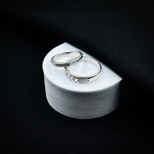 92.5 Silver Rings with Modern Designs for Men and Women - Image 3