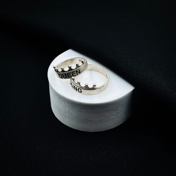 Elegant 92.5 Silver Rings for Him and Her - Image 3