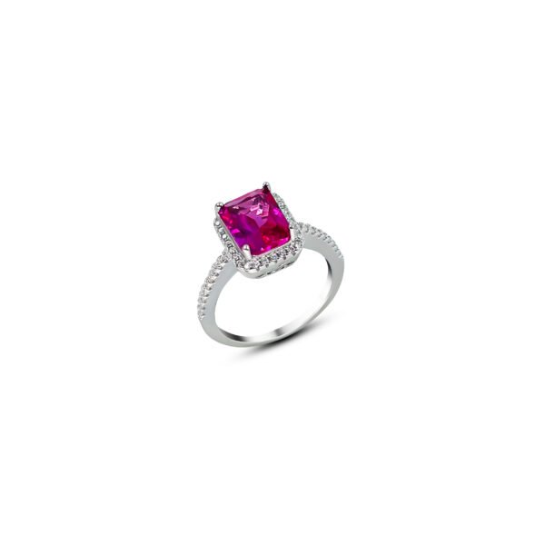 Radiant Blossom Silver Ring for Women