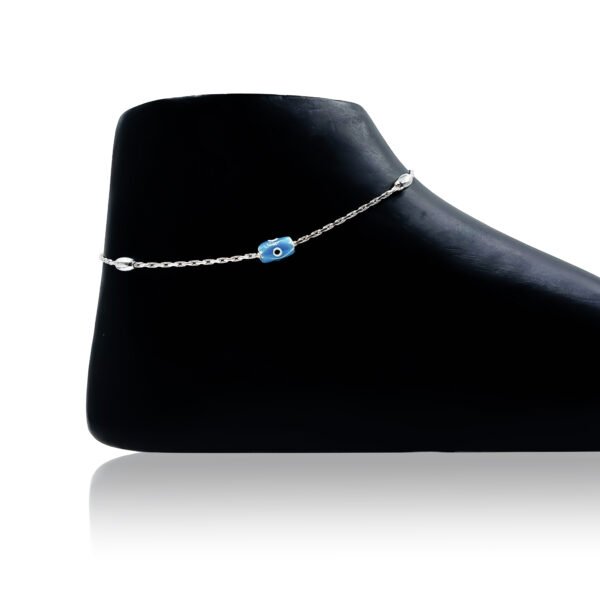 The Silver Symphony Anklet for the Modern Muse