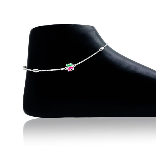 Enchanted Silver Anklet A Touch of Timeless Beauty